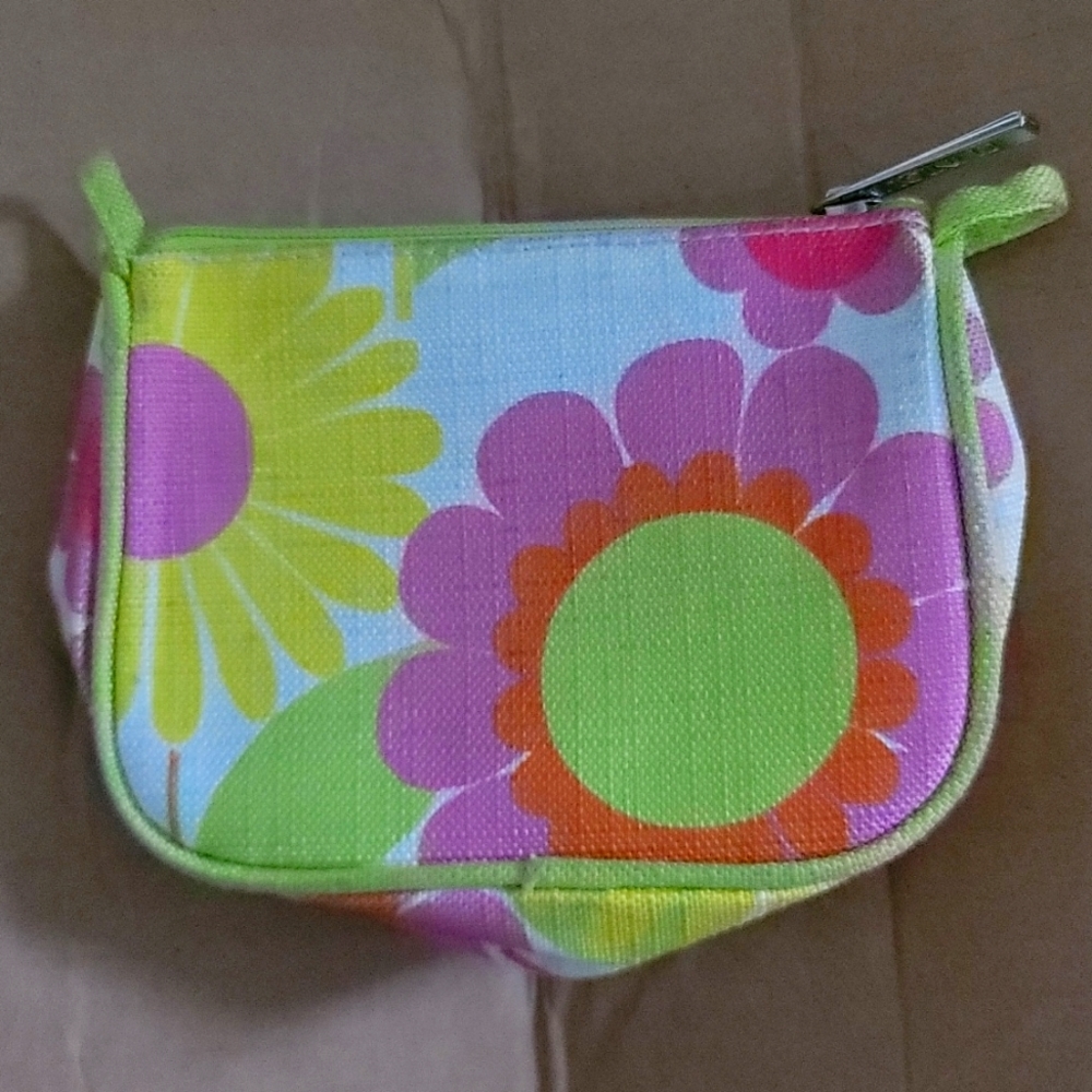 2 Clinique Floral Cosmetic Pouches